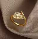Bague feuille de césar