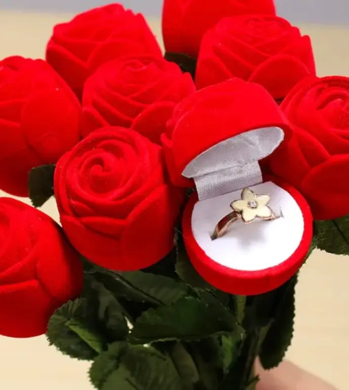 Boite à Bague Rose